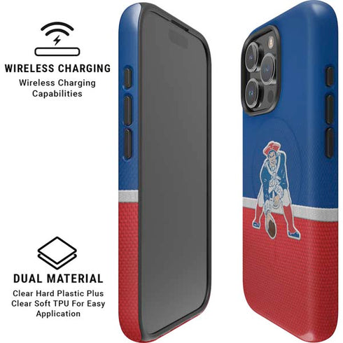 NFL New England Patriots Vintage iPhone 16 Pro Magsafe Impact Case